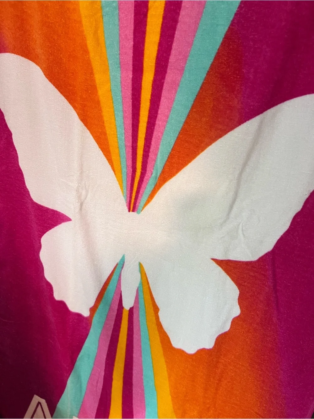 One Of A Kind Bright Butterfly Beach Towel -Great gift for girl!